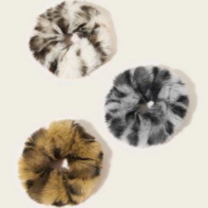 3/$25 TWO FOR $5 Faux Fur Scrunchies